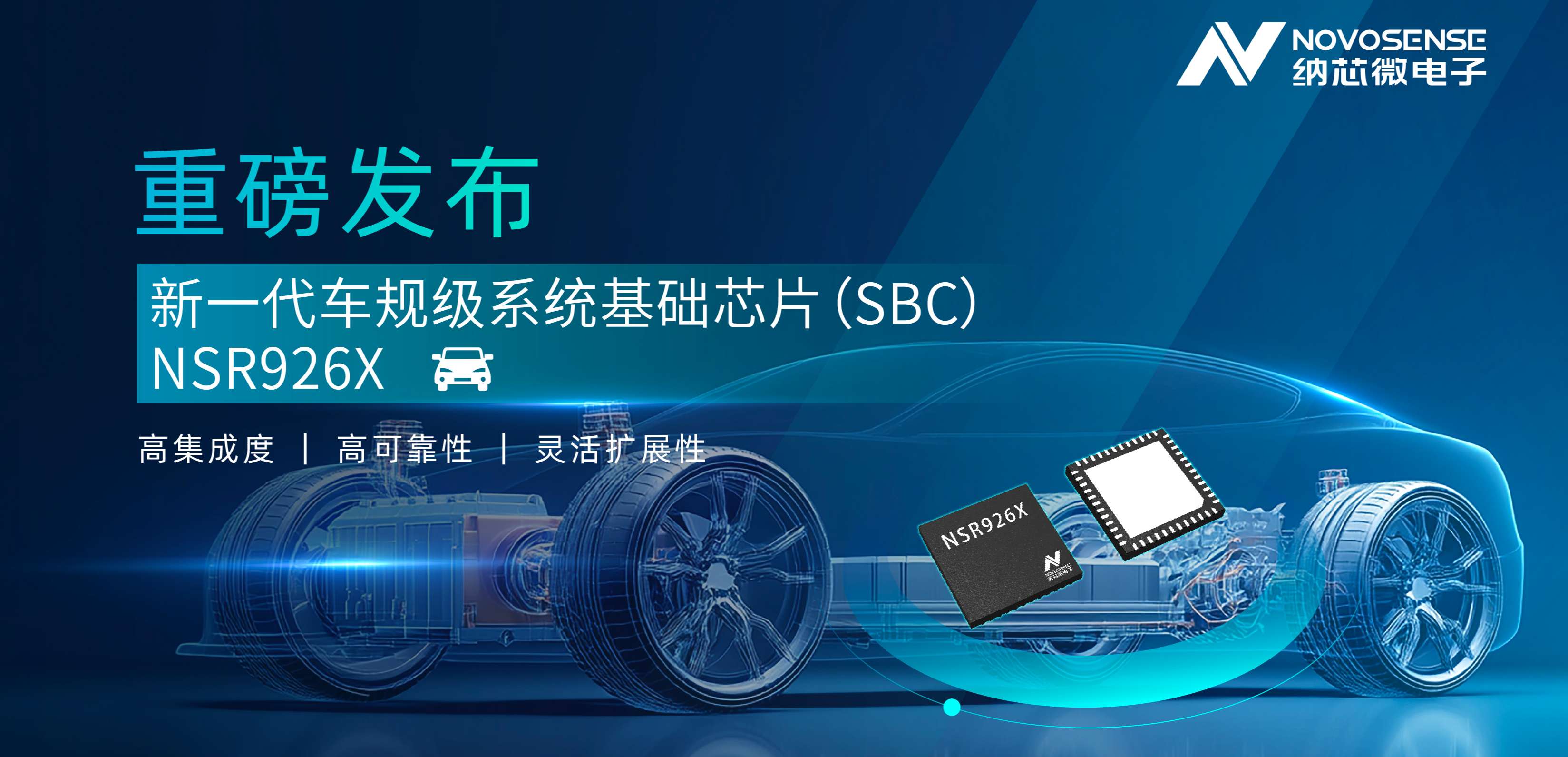 多合一平台级设计！纳芯微重磅推出车规级SBC NSR926X，助力智能汽车电子架构升级！